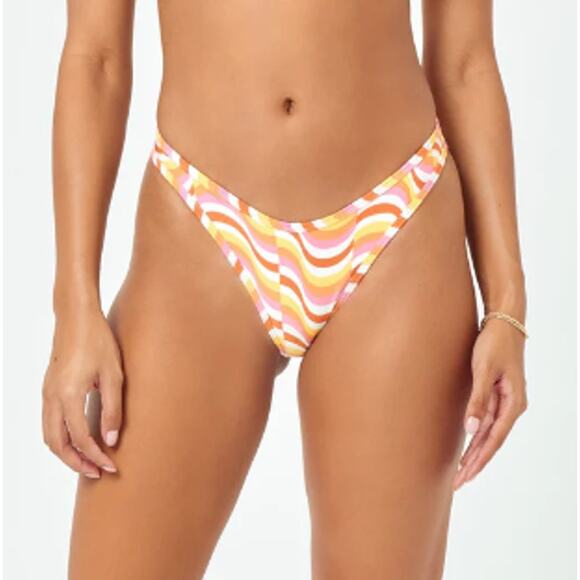 L*Space Eco Chic Econyl® Whiplash Bikini Bottom S - Picture 8 of 9